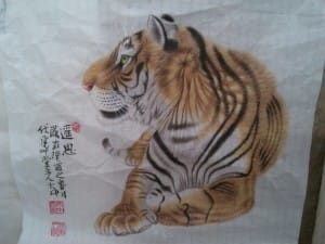тигр, Китай, рисунок
